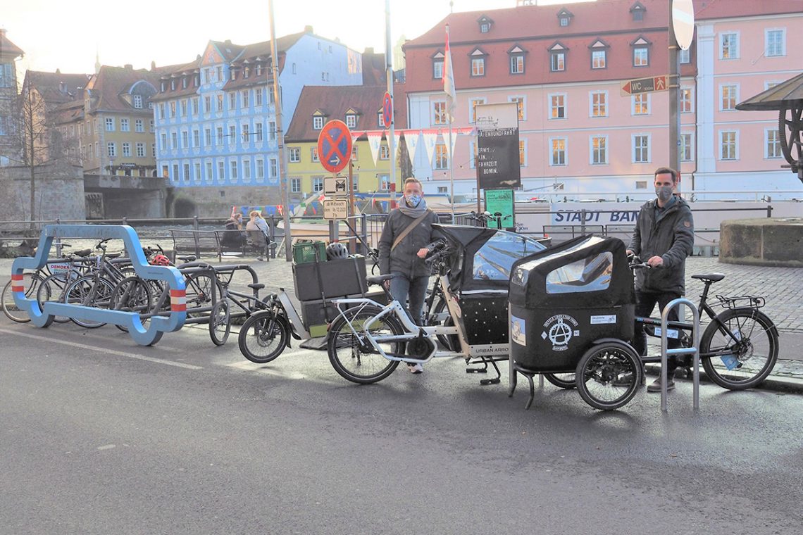 lastenfahrrad parkplatz kranen