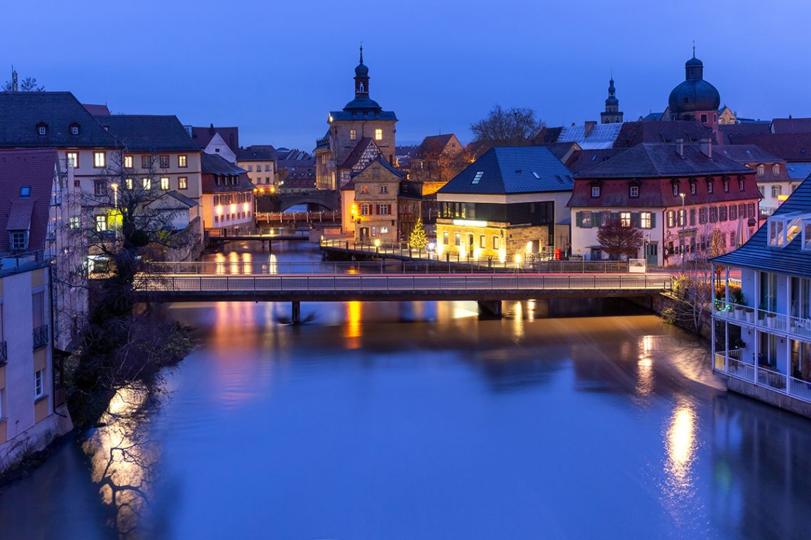 bamberg nacht leer altes rathaus