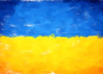 ukraine krieg flagge hilfe fahne