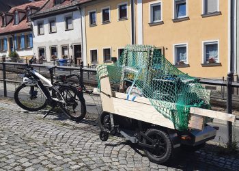 Mit einem elektrisch unterstützten Schwerlastanhänger sind auch Höhenmeter kein Problem. Den Kaulberg mit einer Last von 90 Kilogramm stemmt Langhans beispielsweise ganz leicht mit 25 Km/h.
Bildnachweis: privat
