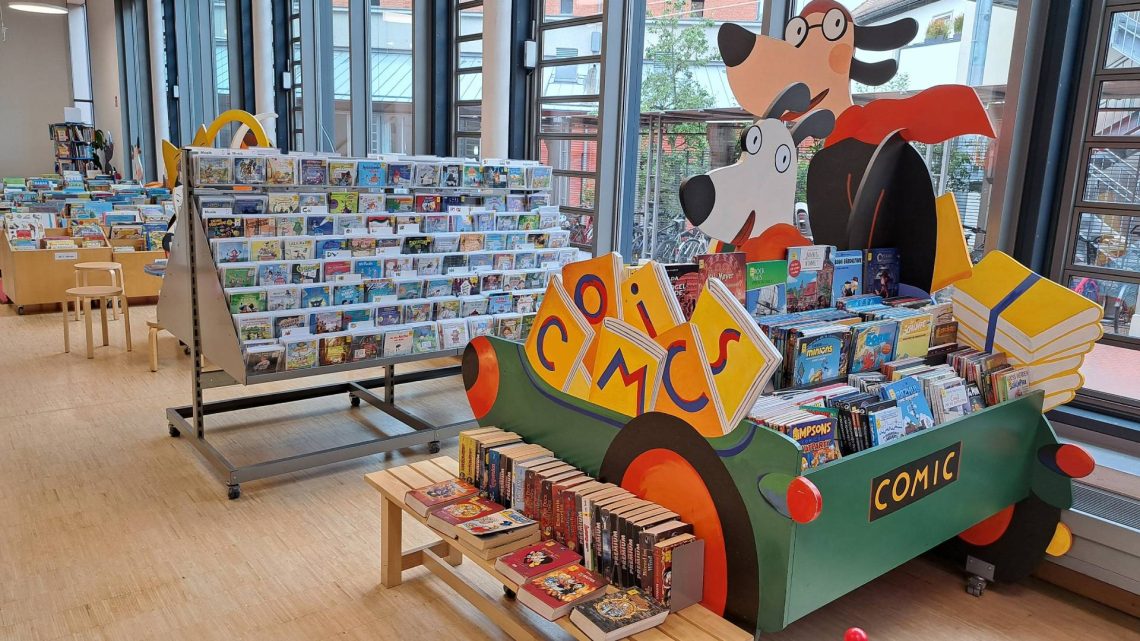 Blick in die Kinderbibliothek in der Stadtbücherei Bamberg. Für den Nachwuchs soll nach dem Wunsch des Kuratoriums die Medienausleihe künftig kostenfrei werden, Quelle: Stadtbücherei Bamberg