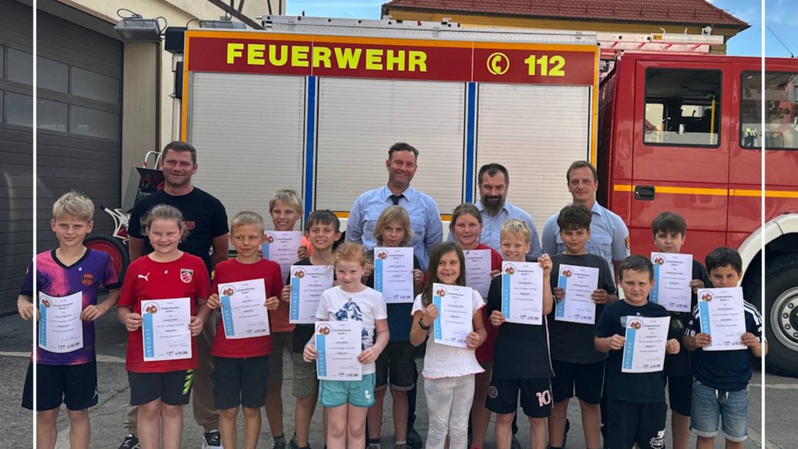 Siegerehrung der Zapfendorfer Feuerdrachen, Quelle: Feuerwehr Zapfendorf