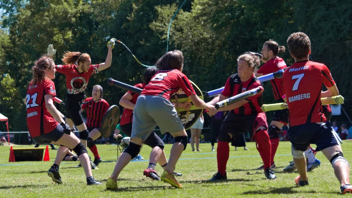 Bei der „Bamberg on tour“ am 21. Juli wird die Mannschaftssportart Jugger nähergebracht, Quelle: Ball-Spiel-Club Bamberg 1920 e.V.