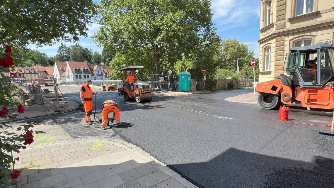 Die Sanierung der Markusbrücke befindet sich im Endspurt, Quelle: Baureferat Bamberg