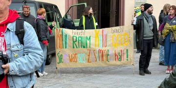 Demonstration für die freie Kultur in Bamberg, Quelle: Bündnis Globalbetrag Kultur