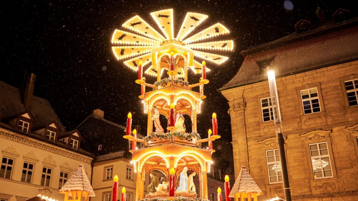 Der Bamberger Weihnachtsmarkt beginnt am 26. November
2024. Quelle: Stadt Bamberg, Sonja Seufferth