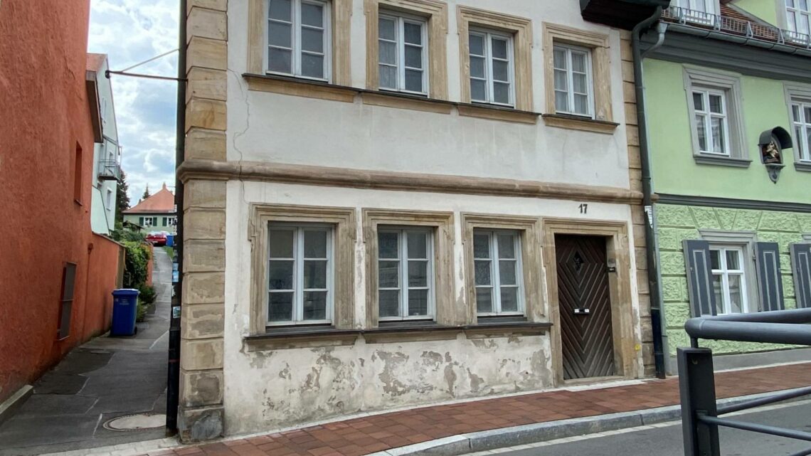 Das aus dem 18. Jahrhundert stammende Wohnhaus Sutte 17
wird von der Stiftung Weltkulturerbe Bamberg generalsaniert. Quelle: Stiftungsmanagement Stadt Bamberg, Lara Müller