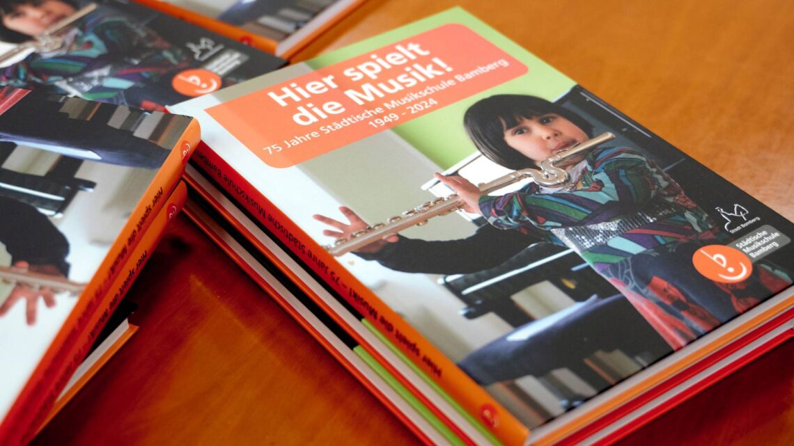 Das Cover der Festschrift 'Hier spielt die Musik!' Quelle: Stadt Bamberg, Sonja Seufferth