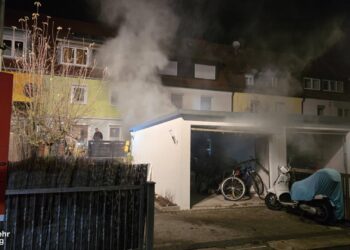 Brand Gartenhütte am 29.12.2024. Quelle: Feuerwehr Bamberg