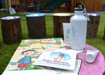 •	Informationsmaterial Sonnen- und Hitzeschutz für Kinder Quelle: Landratsamt Bamberg / Zeitler