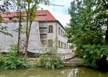 Das Renaissance-Schloss Geyerswörth feiert, neben
der Klosteranlage St. Michael, im nächsten Jahr seine
Wiedereröffnung. Quelle: Stadt Bamberg, Sonja Seufferth