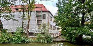 Das Renaissance-Schloss Geyerswörth feiert, neben
der Klosteranlage St. Michael, im nächsten Jahr seine
Wiedereröffnung. Quelle: Stadt Bamberg, Sonja Seufferth