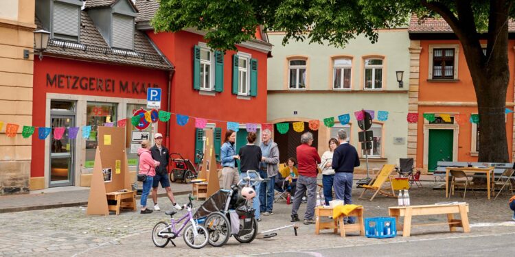 Am Welterbetag können Interessierte auch in der
Theuerstadt beim Projekt 'PopUpUrbanSpaces' vorbeischauen. Quelle: Stadt Bamberg, Sonja Seufferth