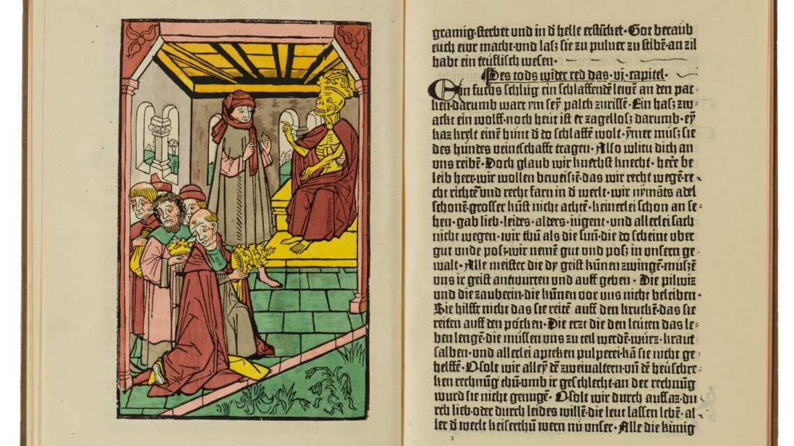Faksimile des um 1463 in Bamberg von Albrecht
Pfister gedruckten 'Ackermann von Böhmen'. Quelle: Staatsbibliothek Bamberg, Gerald Raab