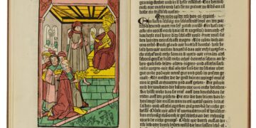 Faksimile des um 1463 in Bamberg von Albrecht
Pfister gedruckten 'Ackermann von Böhmen'. Quelle: Staatsbibliothek Bamberg, Gerald Raab