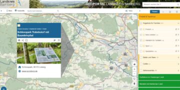Screenshot Geoportal. Quelle: Landratsamt Bamberg