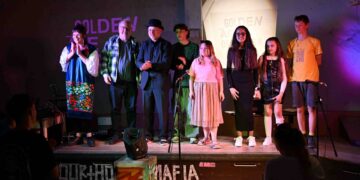 Die Beteiligten der Theater-Musik-Werkstatt
'Golden Age of Trash'. Quelle: Annika Hoffmann, Stadt Bamberg