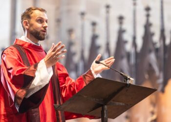 Diakonenweihe von Dr. Marco Weis, 14.09.2024, Bamberger Dom. Quelle: Pressestelle Erzbistum Bamberg / Dominik Schreiner