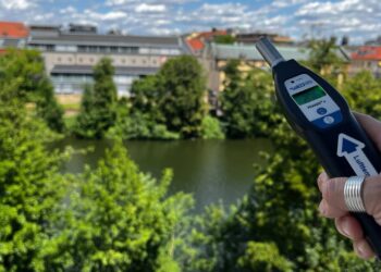 Dieses Temperaturmessgerät kann ausgeliehen
werden. Quelle: Stadt Bamberg, Annika Hoffmann