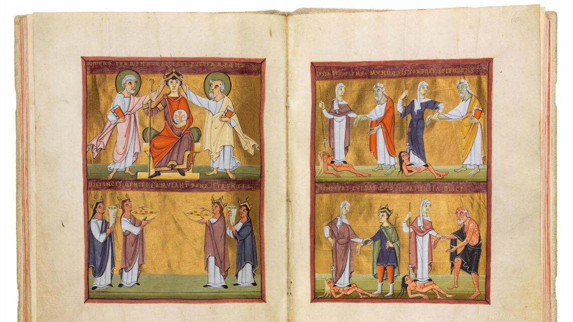 Die Bamberger Apokalypse ist die
bedeutendste Handschrift der Staatsbibliothek Bamberg. Quelle: Staatsbibliothek Bamberg, Gerald Raab