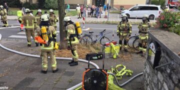 Einsatzbild vom Küchenbrand am 22.07. Quelle: Feuerwehr Bamberg