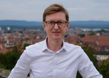 OB Kandidat Dr. Hans-Günter Brünker. Quelle: Volt Bamberg