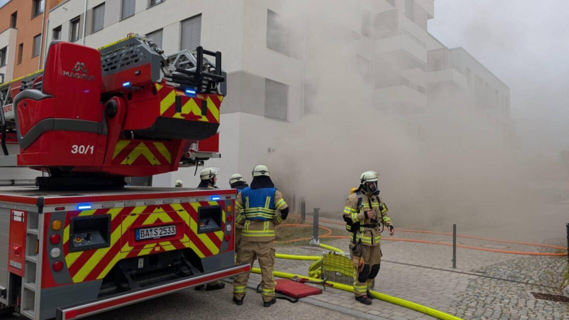 Einsatzbild vom Feuerwehreinsatz am 06.07.2025. Quelle: Feuerwehr Bamberg