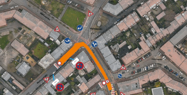 Straßensanierung am Bamberger Markusplatz 1