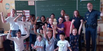 Gewinner der Radfahrausbildung im Schuljahr 2024/2025. Quelle: Polizeiinspektion Bamberg-Stadt