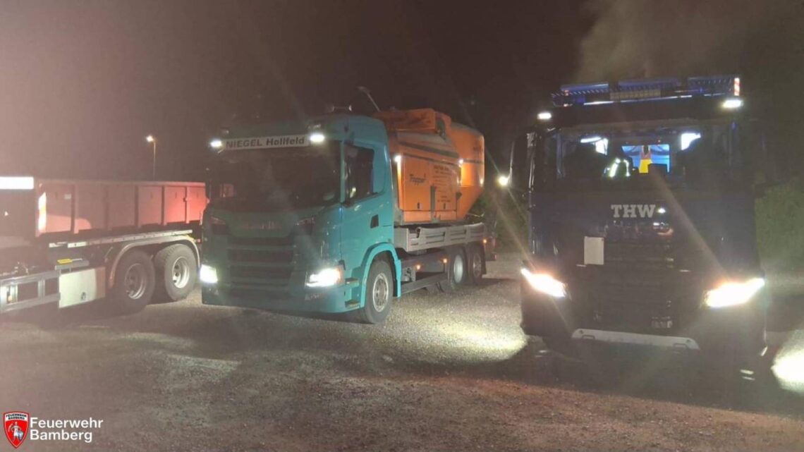 Einsatzbild des Feuerwehreinsatzes vom 31.07. Quelle: Feuerwehr Bamberg