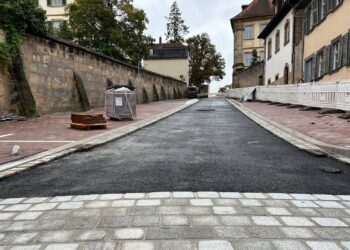 Die Straßenbauarbeiten in der Michaelsberger
Straße werden bis zum Wochenende abgeschlossen sein. Quelle: Stadt Bamberg, Steffen Schützwohl
