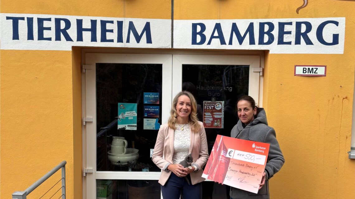 Spende Tierheim. Quelle: Stadtwerke Bamberg