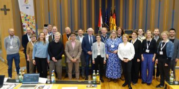 Kulturerbe verbinden, Menschen verbinden: EKS-Stätten trafen sich in Bamberg 14 Gruppenbild. Quelle: Landratsamt Bamberg, Förtsch