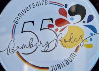 Mit einem bunten Programm und einem eigenen Logo wurden 55
Jahre Städtepartnerschaft von Rodez und Bamberg gefeiert. Quelle: Stadt Bamberg, Brigitte Riegelbauer