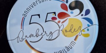 Mit einem bunten Programm und einem eigenen Logo wurden 55
Jahre Städtepartnerschaft von Rodez und Bamberg gefeiert. Quelle: Stadt Bamberg, Brigitte Riegelbauer