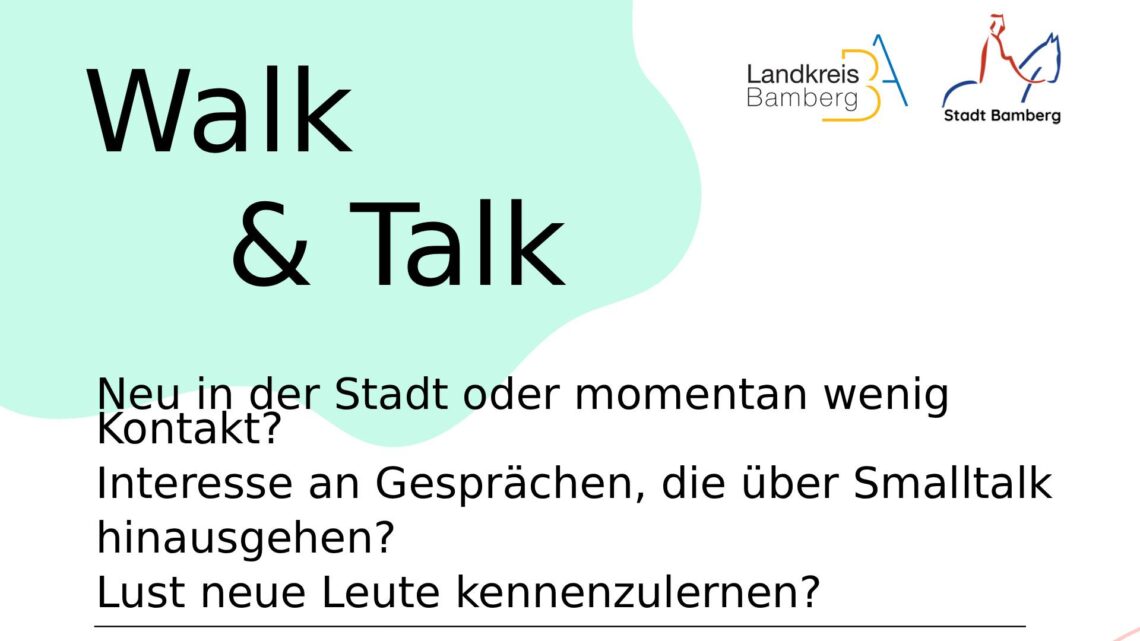 'Walk & Talk' in Bamberg: Gemeinsam spazieren und neue Kontakte knüpfen 10 Ausschnitt Flyer