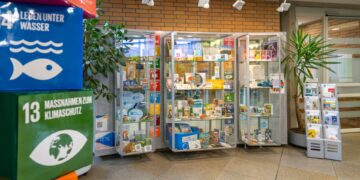 Aktionen zu den Nachhaltigkeitszielen im Landkreis Bamberg 14 Vitrinen-Ausstellung im Landratsamt Bamberg. Quelle: Landratsamt Bamberg / Förtsch