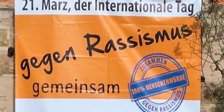 Banner zum Internationalen Tag gegen Rassismus anlässlich der Aktionswochen
2025 (Quelle: MiB)