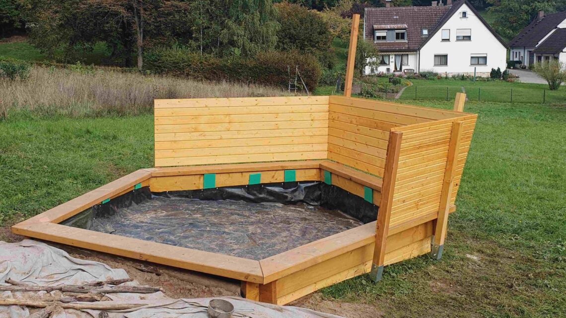 Sandkasten an der BRK-Kindertagesstätte am
Eichelsee. Quelle: Hartmut Steil