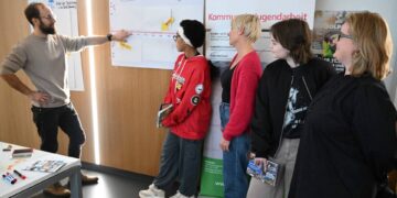 Bei der Stadtrallye 'Gut zu wissen…' lernten
Kinder und Jugendliche die vielfältigen Beratungs- und
Unterstützungsangebote in Bamberg kennen. Quelle: Stadt Bamberg, Gerhard Beck