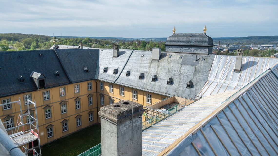 Der Konventbau in der ehemaligen Klosteranlage St.
Michael wird derzeit einer Generalsanierung unterzogen. Quelle:  Bürgerspitalstiftung, Lara Müller