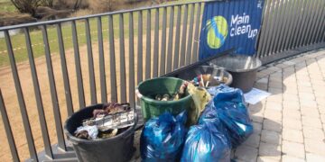Frühjahrs MainCleanUp 2026 in Franken startet im März 12 Der aufgesammelte Müll kann nicht mehr als Mikroplastik über die Flüsse ins Meer gelangen. (Foto: Anne Schmitt/Flussparadies Franken)