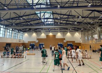 Der Basketball-Tag in Aktion. (Quelle: Landratsamt Bamberg / Schulz-Mayr)