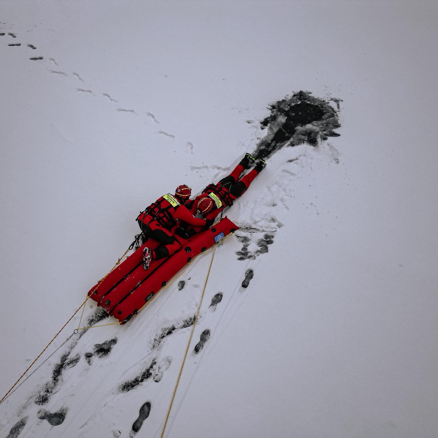 Eisrettung auf der Regnitz: Wasserwacht trainiert unter Extrembedingungen 11 Eisrettung auf der Regnitz: Wasserwacht trainiert unter Extrembedingungen 1