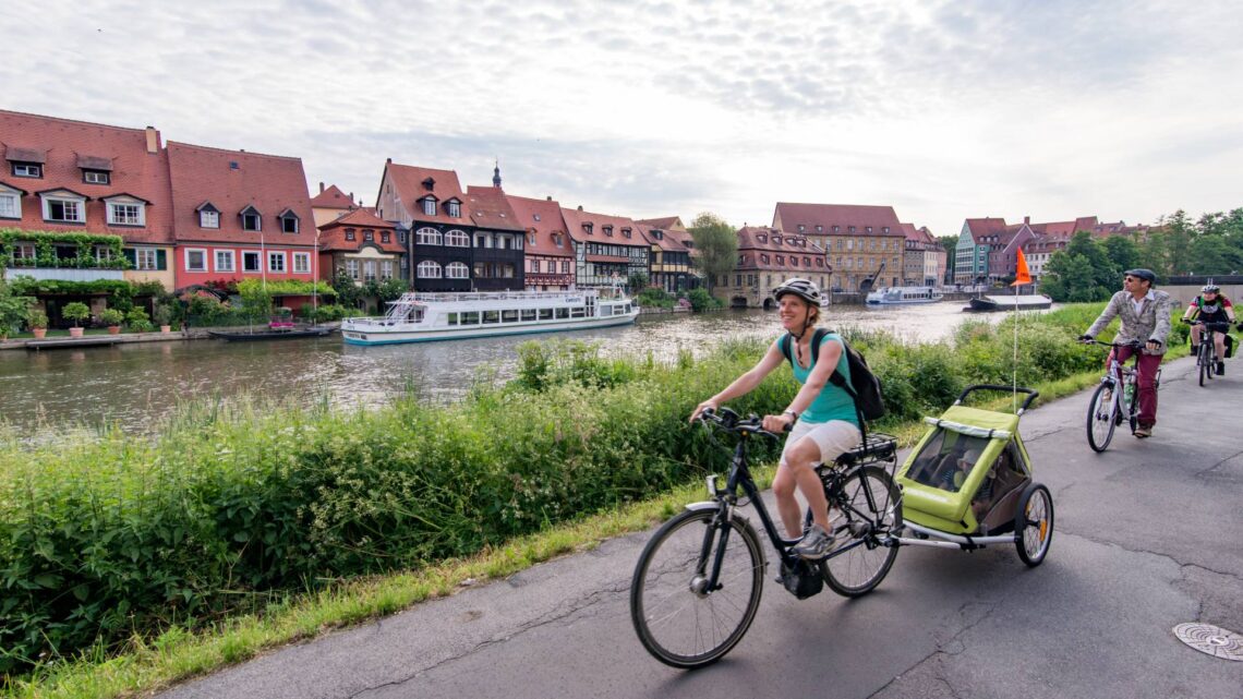 Regnitzradweg durch Bamberg (Quelle: Landratsamt Bamberg/Hammrich)