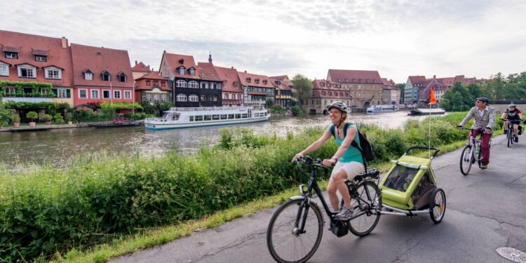 Regnitzradweg durch Bamberg (Quelle: Landratsamt Bamberg/Hammrich)