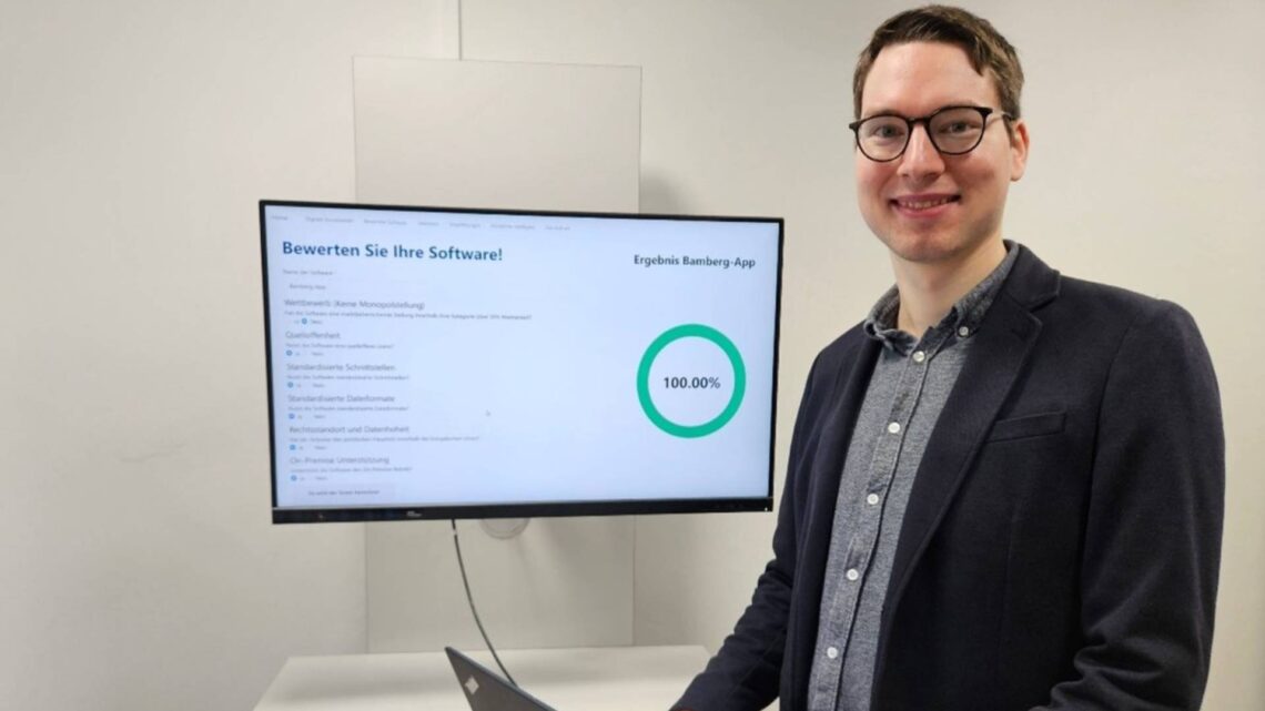 Digitale Souveränität in Bamberg: Mehr Kontrolle, mehr Sicherheit 10 Datenarchitekt Franz Schäfer bewertet die digitale
Souveränität der Bamberg-App auf www. digital-sovereignty.net. Quelle: Smart City Bamberg