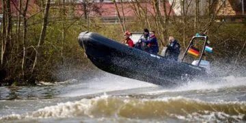 Bamberg: Großübung stärkt Einsatzkräfte auf dem Wasser 12 Die Übung fand unter der Federführung der Wasserschutzpolizei
statt. Quelle: Stadt Bamberg, Sonja Seufferth