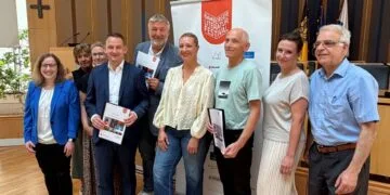 Angela Merkel eröffnet das Bamberger Literaturfestival 2026 12 Die Freude, dass das Bamberger Literaturfestival in die 12. Auflage geht ist bei allen Beteiligten groß. (Quelle: Landratsamt Bamberg/Förtsch)
